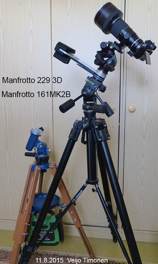 Fornax 10 Mark II with Manfrotto head and Manfrotto tripod - courtesy of Veijo Timonen